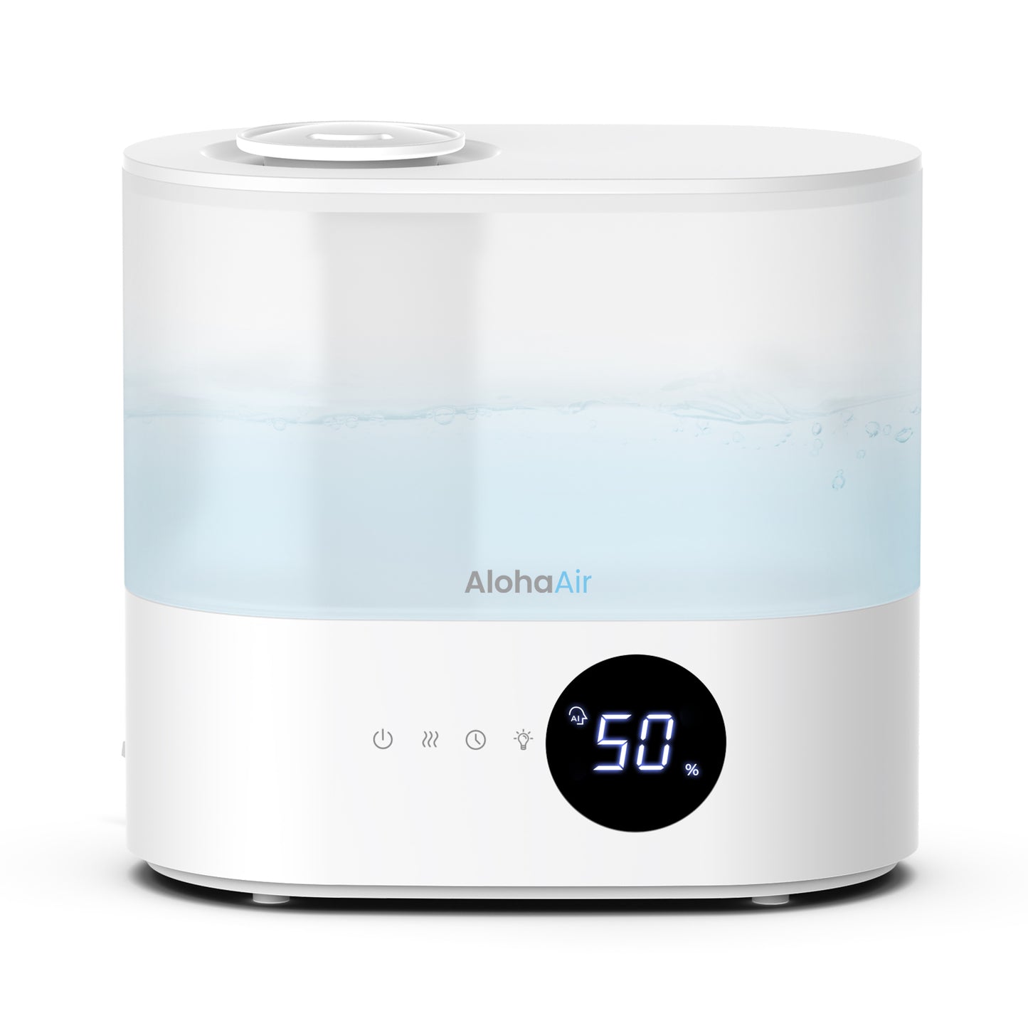 Smart Humidifiers for Bedroom, 4.0L Cool Mist Top Fill Humidifiers for Home,Auto Humidify for Baby and Plants, Essential Oil Diffuser with Timer, Cycling 7 Color Lights, Auto Shut-Off
