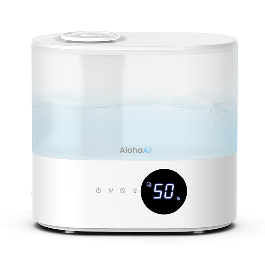 Smart Humidifiers for Bedroom, 4.0L Cool Mist Top Fill Humidifiers for Home,Auto Humidify for Baby and Plants, Essential Oil Diffuser with Timer, Cycling 7 Color Lights, Auto Shut-Off